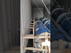 Τρίχωμα περιτύλιξης από ανοξείδωτο χάλυβα της σειράς 200/300/400/600 με άκρη σχισμής/άκρο πρέπου για συσκευασία